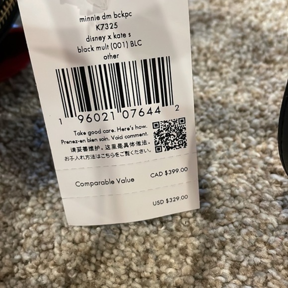 Kate Spade Minnie Mouse backpack - Picture 6 of 6